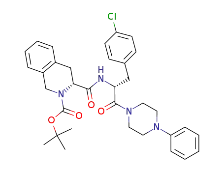 1-[(N-tert-butoxycarbonyl-D-1,2,3,4-tetrahydroisoquinoline-3-carbonyl)-4-chloro-D-phenylalanyl]-4-phenylpiperazine