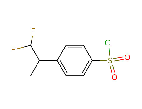 4-(1,1-Difluoropropan-2-yl)benzene-1-sulfonyl chloride cas  883146-12-1