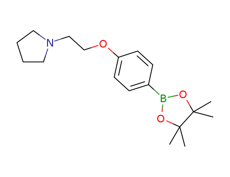 1-(2-[4-(4,4,5,5-TETRAMETHYL-[1,3,2]DIOXABOROLAN-2-YL)-PHENOXY]-ETHYL)-PYRROLIDINE