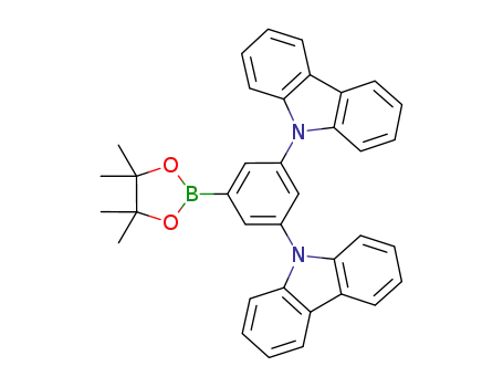 Molecular Structure of 1082549-89-0 ((9,9’-(5-(4,4,5,5-tetramethyl-1,2,3-dioxaborolan-2-yl)-1,3-phenylene)bis(9H-carbazole)))