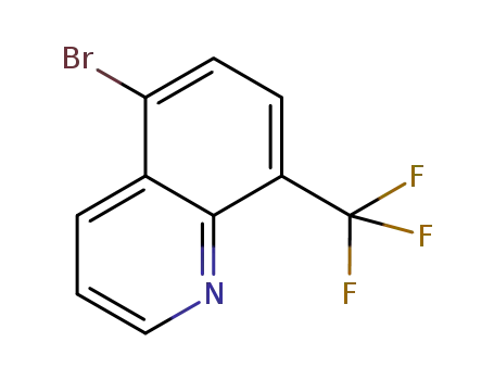 Molecular Structure of 1239460-75-3 (5-bromo-8-(trifluoromethyl)quinoline)