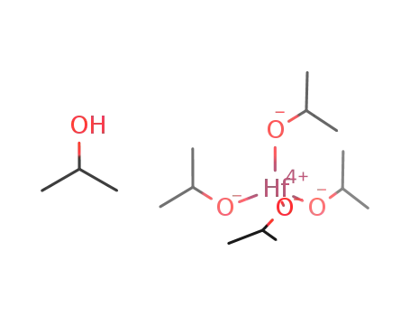 Molecular Structure of 1070655-38-7 (tetra(isopropoxy)hafnium isopropanol)