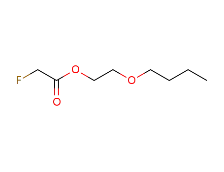 Molecular Structure of 593-02-2 (fluoro-acetic acid-(2-butoxy-ethyl ester))