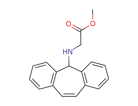 Molecular Structure of 597569-46-5 (methyl N-(5H-dibenzo[a,d]cyclohepten-5-yl)glycocolate)