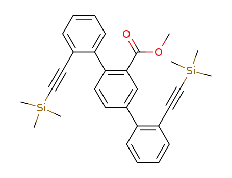 2,2''-bis-trimethylsilanylethynyl-[1,1';4',1'']terphenyl-2'-carboxylic acid methyl ester