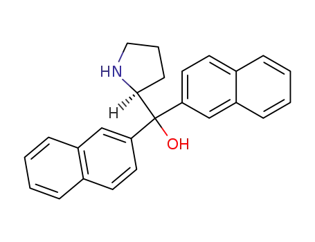 Molecular Structure of 127986-84-9 ((S)-(-)-ALPHA,ALPHA-DI(2-NAPHTHYL)-2-PYRROLIDINEMETHANOL)