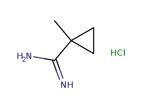 Molecular Structure of 78104-89-9 (1-Methyl-cyclopropanecarboxamidine HCl)