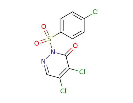 Molecular Structure of 155164-60-6 (4,5-dichloro-2-[(4-chlorophenyl)sulfonyl]-3(2H)-Pyridazinone)