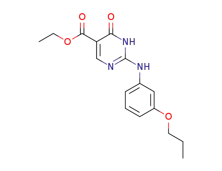 6-Oxo-2-(3-propoxy-phenylamino)-1,6-dihydro-pyrimidine-5-carboxylic acid ethyl ester