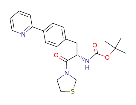 [2-oxo-1-(4-pyridin-2-yl-benzyl)-2-thiazolidin-3-yl-ethyl]-carbamic acid <i>tert</i>-butyl ester