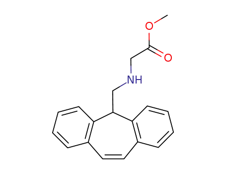Molecular Structure of 597569-49-8 (methyl N-[(5H-dibenzo[a,d]cyclopenten-5-yl)methylene]glycocolate)