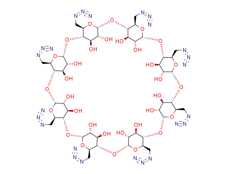 6<sup>A</sup>,6<sup>B</sup>,6<sup>C</sup>,6<sup>D</sup>,6<sup>E</sup>,6<sup>F</sup>,6<sup>G</sup>,6<sup>H</sup>-octaazido-6<sup>A</sup>,6<sup>B</sup>,6<sup>C</sup>,6<sup>D</sup>,6<sup>E</sup>,6<sup>F</sup>,6<sup>G</sup>,6<sup>H</sup>-octadeoxy-γ-cyclodextrin