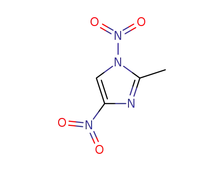 Molecular Structure of 19182-82-2 (1H-Imidazole, 2-methyl-1,4-dinitro-)