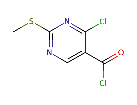 4-클로로-2-메틸메르캅토피리미딘-5-카르복실산 클로라이드