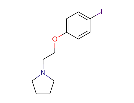 Molecular Structure of 554430-67-0 (1-(2-(4-iodophenoxy)ethyl)pyrrolidine)