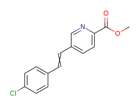2-Pyridinecarboxylic acid, 5-[2-(4-chlorophenyl)ethenyl]-, methyl ester,
(E)-