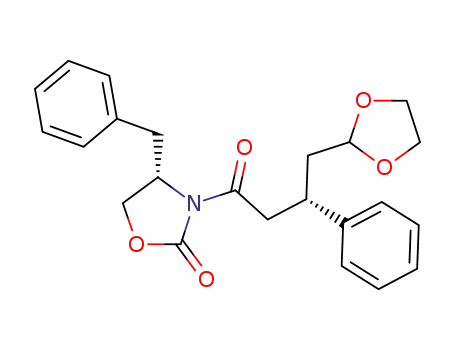 3-<4-(1,3-dioxolan-2-yl)-1-oxo-3(S)-phenylbutyl>-4(S)-(phenylmethyl)-2-oxazolidinone