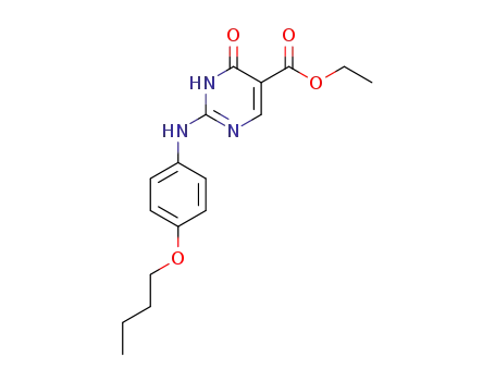 2-(4-Butoxy-phenylamino)-6-oxo-1,6-dihydro-pyrimidine-5-carboxylic acid ethyl ester