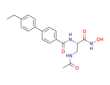 N-[(1S)-1-[(acetylamino)methyl]-2-(hydroxyamino)-2-oxoethyl]-4'-ethyl-1,1'-biphenyl-4-carboxamide