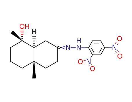 (+/-)-8<i>t</i>-hydroxy-4a,8<i>c</i>-dimethyl-(4a<i>r</i>,8a<i>t</i>)-octahydro-naphthalen-2-one-(2,4-dinitro-phenylhydrazone)