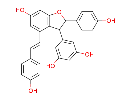 3-(3,5-Dihydroxyphenyl)-6-hydroxy-2-(4-hydroxyphenyl)-4-[(Z)-4-hydroxystyryl]-2,3-dihydrobenzofuran