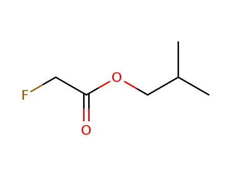 Molecular Structure of 371-45-9 (fluoro-acetic acid isobutyl ester)