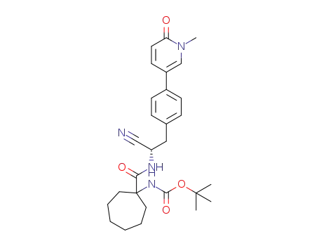 (S)-tert-butyl 1-(1-cyano-2-(4-(1-methyl-6-oxo-1,6-dihydropyridin-3-yl)phenyl)ethylcarbamoyl)cycloheptylcarbamate