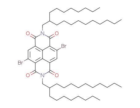 Molecular Structure of 1100243-35-3 (4,9-DibroMo-2,7-bis(2-octyldodecyl)benzo[lMn][3,8]phenanthroline-1,3,6,8(2H,7H)-tetraone)