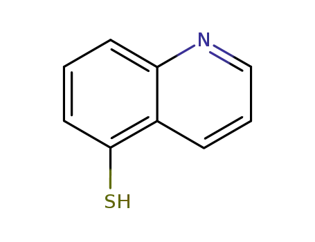 Molecular Structure of 3056-03-9 (5-Quinolinethiol)