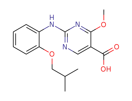 4-methoxy-2-<2-(2-methylpropoxy)anilino>-5-pyrimidineacrboxylic acid