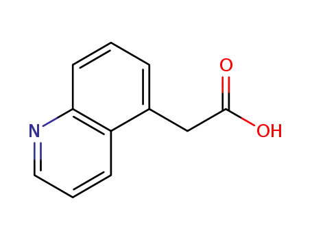 Molecular Structure of 152150-03-3 (2-(Quinolin-5-Yl)acetic acid)