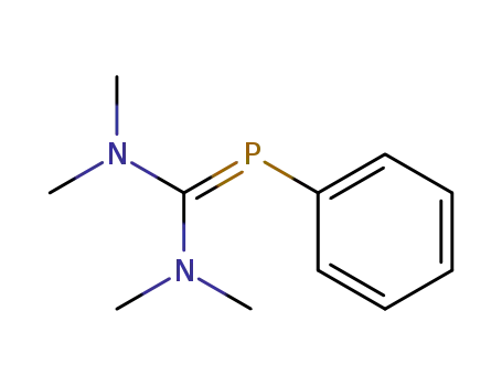 Molecular Structure of 80592-10-5 (Methanediamine, N,N,N',N'-tetramethyl-1-(phenylphosphinidene)-)