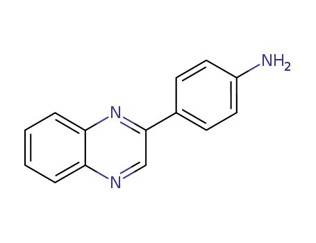 Molecular Structure of 81622-74-4 (4-QUINOXALIN-2-YL-PHENYLAMINE)