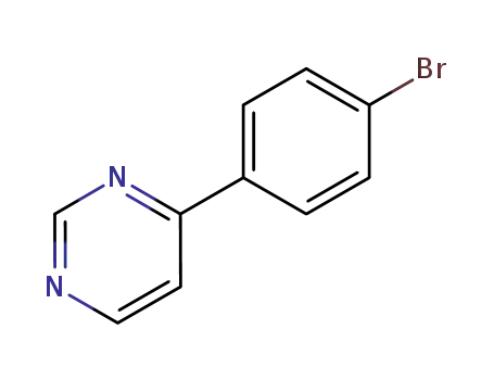 Molecular Structure of 53975-33-0 (Pyrimidine, 4-(4-bromophenyl)- (9CI))