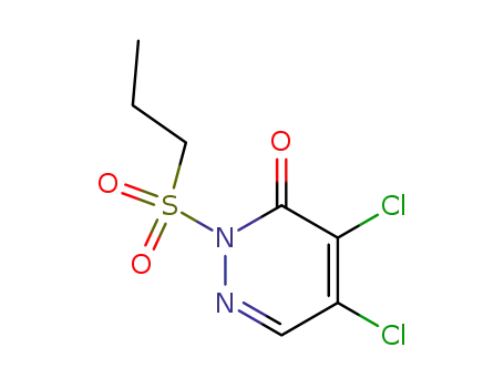 Molecular Structure of 155164-55-9 (4,5-dichloro-2-propylsulfonyl-pyridazin-3-one)