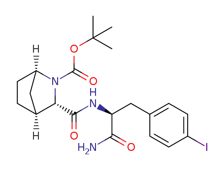 (1R, 3S, 4S)-tert-butyl 3-((S)-1-amino-3-(4-iodophenyl)-1-oxopropan-2-ylcarbamoyl)-2-azabicyclo[2.2.1]heptane-2-carboxylate