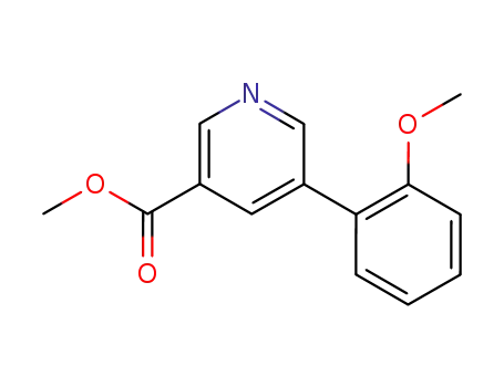 Molecular Structure of 93349-96-3 (methyl 5-(2-methoxyphenyl)pyridine-3-carboxylate)