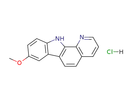 Molecular Structure of 102852-67-5 (8-methoxy-11H-pyrido[2,3-a]carbazole hydrochloride (1:1))