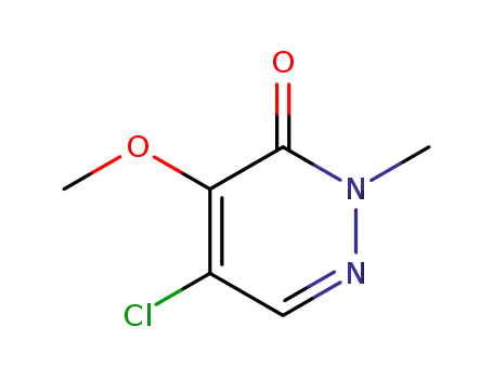 Molecular Structure of 77541-59-4 (5-chloro-4-methoxy-2-methyl-3(2H)-pyridazinone)