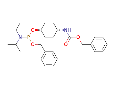 [4-(benzyloxy-diisopropylamino-phosphanyloxy)-cyclohexyl]-carbamic acid benzyl ester