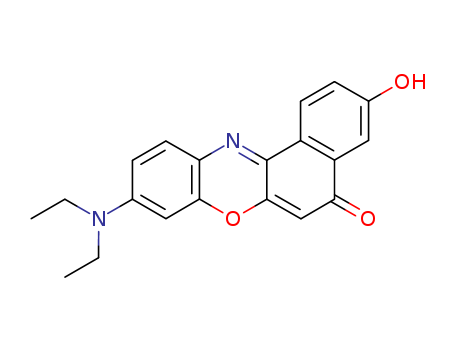 5H-Benzo[a]phenoxazin-5-one, 9-(diethylamino)-3-hydroxy-