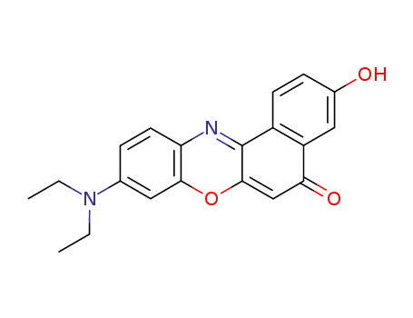 5H-Benzo[a]phenoxazin-5-one, 9-(diethylamino)-3-hydroxy-