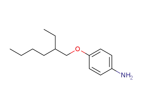 Molecular Structure of 174493-51-7 (Benzenamine, 4-[(2-ethylhexyl)oxy]-)