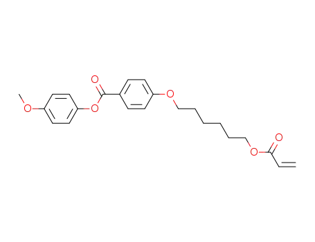 Molecular Structure of 82200-53-1 (Benzoic acid,4-[[6-[(1-oxo-2-propen-1-yl)oxy]hexyl]oxy]-, 4-methoxyphenyl ester)