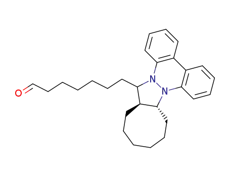 Molecular Structure of 81709-93-5 (7-(Octahydro-9aH-trans-benzo<c>cycloocta<3,4>pyrazolo<1,2-a>cinnolin-16-yl)heptanal)