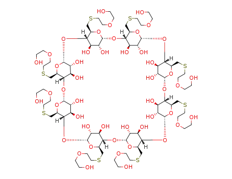6-per-deoxy-6-per-(5-hydroxy-3-oxa-pentyl)thio-γ-cyclodextrin