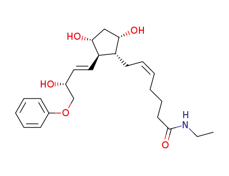 Molecular Structure of 951319-59-8 (16-phenoxy Prostaglandin F2α ethyl amide)