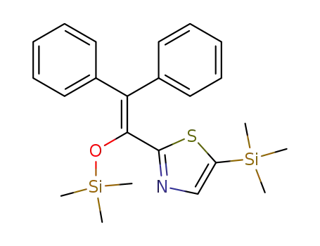 2-[2,2-Diphenyl-1-[(trimethylsilyl)oxy]ethenyl]-5-(trimethylsilyl)thiazole