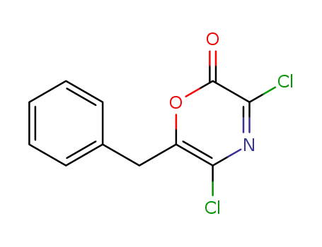 2H-1,4-Oxazin-2-one,  3,5-dichloro-6-(phenylmethyl)-