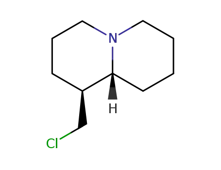 Molecular Structure of 34298-00-5 ((1S,9aR)-1-(chloromethyl)octahydro-2H-quinolizine)
